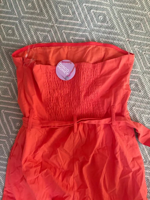 HYFVE Orange Strapless Jumper - Image 3