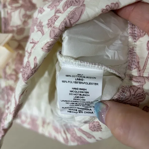 &Merci Quilted Vest Womens Sz M Pink Florals Boho Peasant Cottagecore Casual - Image 6
