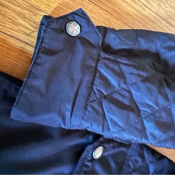 Land's End Women's Quilted Jacket Black, Size Small Size 6-8, Full Zip - Image 5