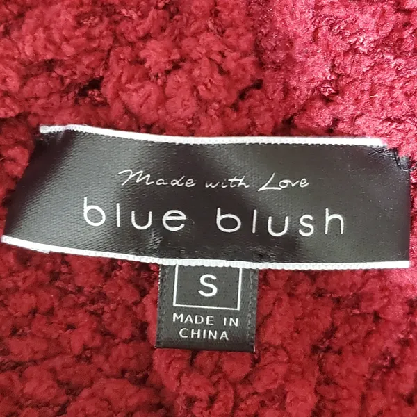 Blue Blush‎ Red Sherpa Romper Size S - Image 4