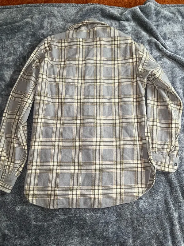 Vintage Pendleton Wool Plaid Button Up Shirt Men’s Medium USA Made Gray Brown - Image 2