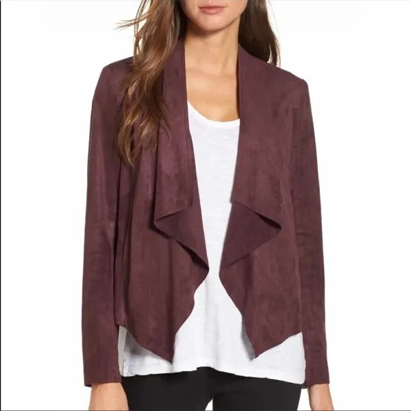 ✨ KUT FROM THE KLOTH Tayanita Faux Suede Jacket In Burgundy✨ - Image 2