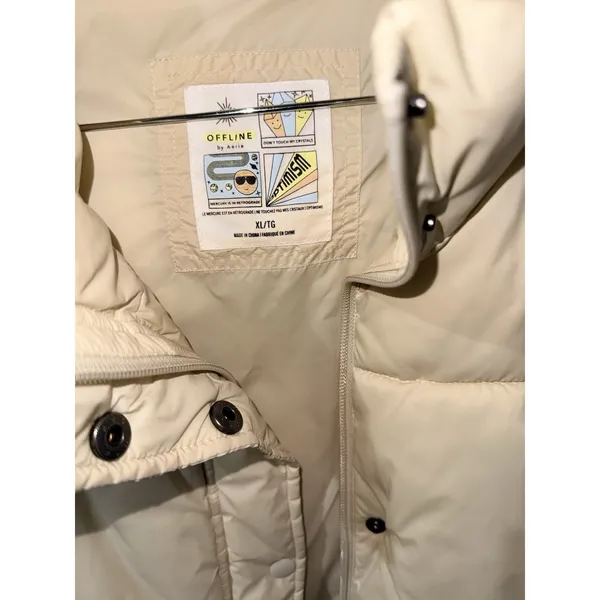 Offline by Aerie Pale Yellow Puffer Vest Size‎ XL - Image 2
