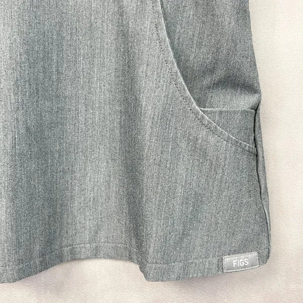 FIGS Technical Collection‎ Cayo Scrub Top Women XXS Grey Stretch Minimal Health - Image 4