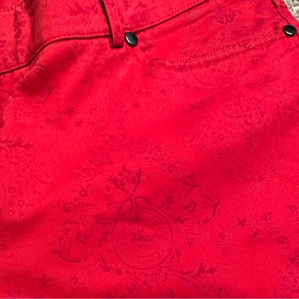 J. McLaughlin Felicity‎ Velveteen Red Jeans - Image 4