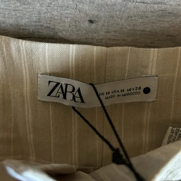 Zara wide leg stripe pants - Image 4