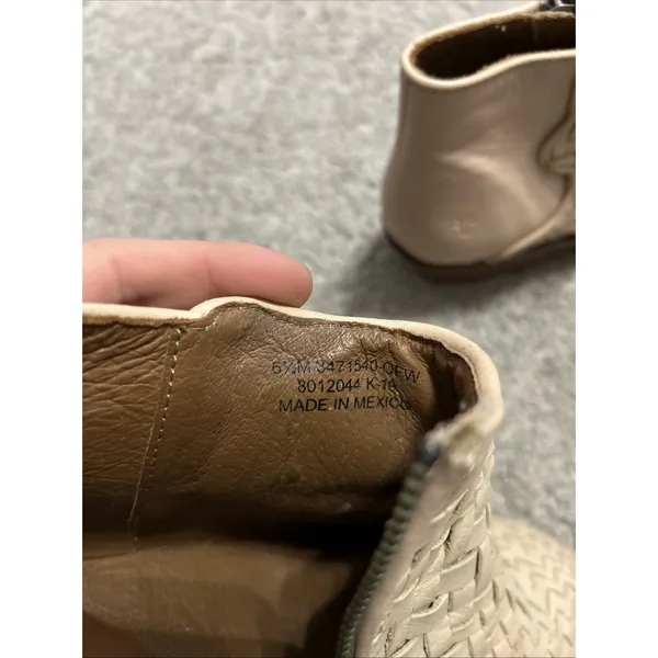 Frye Womens Carson Woven Boot Woven Size 6.5 Cream‎ - Image 7