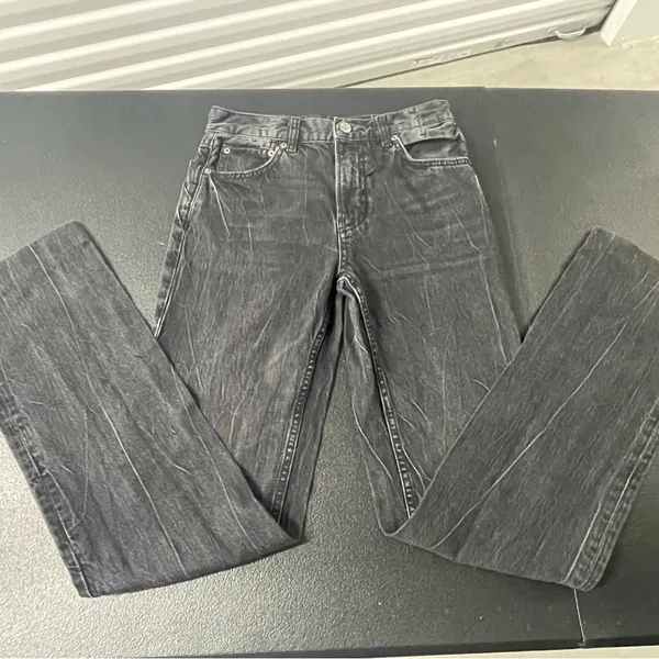 Zara Charcoal Denim Jeans NWOT - Image 7