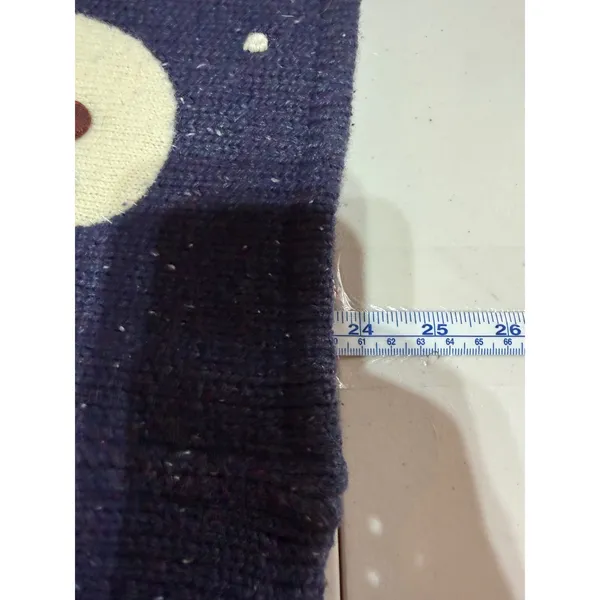 TimberLea Sweater Vest M Blue Snowman Snowflake Zip Up Grandmacore Christmas - Image 8