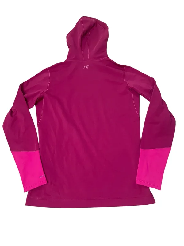 Arc'teryx Women's Fuchsia RHO Hoody Active Outdoor Hiking Camping - Image 2
