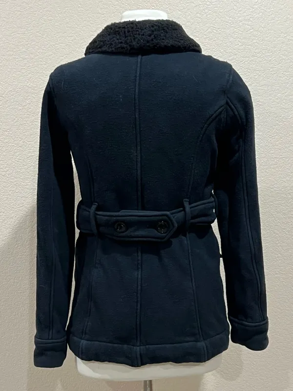 OBEY Black Fleece Peacoat Jacket Size Medium - Image 4