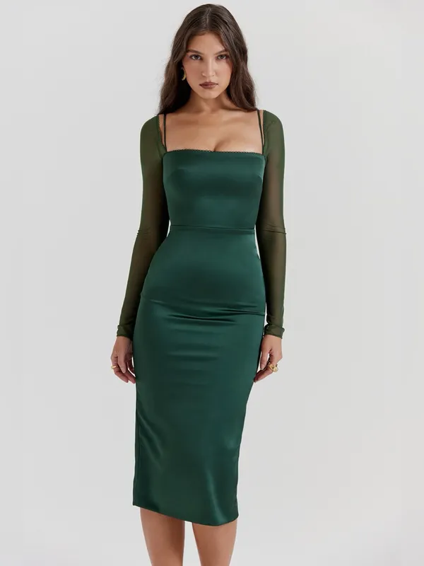 House of CB Ellica Emerald Green Midi Dress S - Image 3