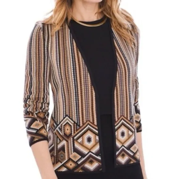 Chico's Geometric Knit Sweater - Image 2