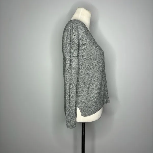 American Eagle Outfitters- Grey V-Neck Sweater - Image 3