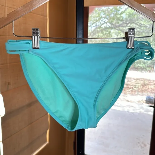 Arizona Jeans Turquoise Strappy Push Up Bikini Set Aztec Print Size Large - Image 5