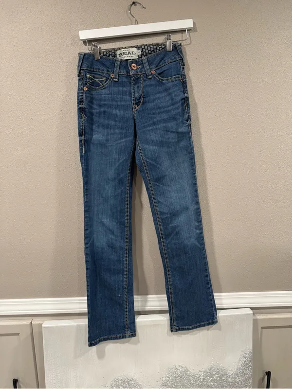 Ariat REAL Nadia Perfect Rise Straight Leg Jeans 25x29 1/2 - Image 6