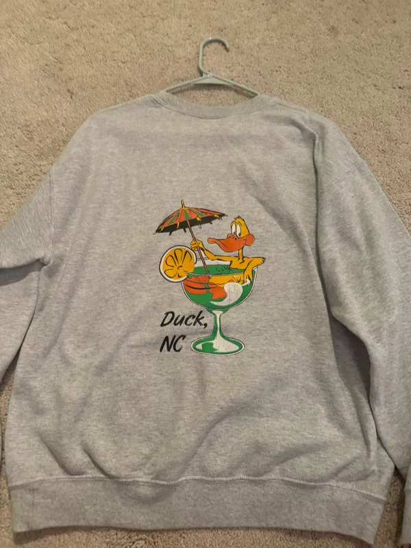 outer banks crewneck Gray Size M - Image 2