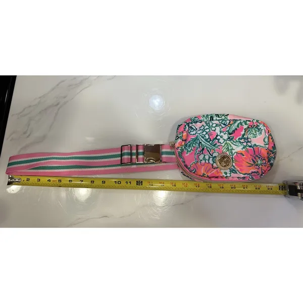 Lilly Pulitzer Jeanie Runaround Belt Bag Fanny Pack Soleil Pink Perfect Poppy - Image 7