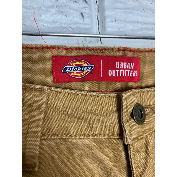 Dickies Carpenter Pants Women 10 Brown Excellent Urban Outfitters Duck Canvas‎ - Image 2