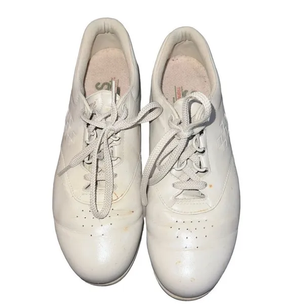 SAS Free Time Womens 8N Walking Sneakers White Lace Up Tripad Support Comfort‎ - Image 5