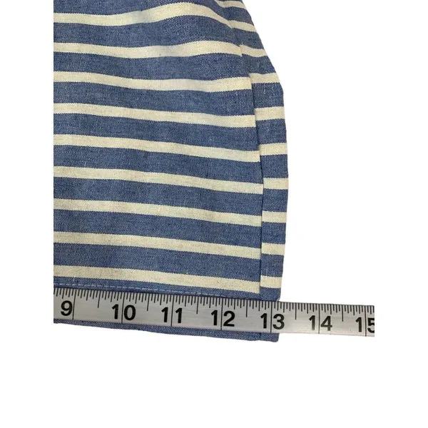 Women's Blue & White Stripe Pants Jumpsuit - Image 8