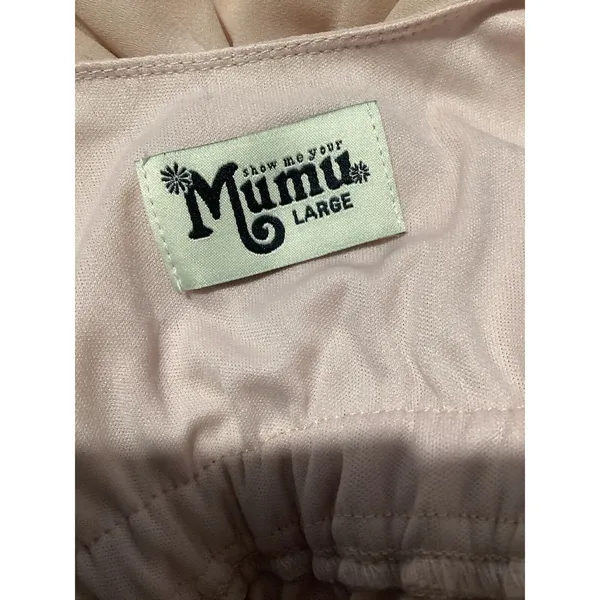 Show Me Your Mumu Caitlin Ruffle Maxi Dress Dusty Blush Pink - Image 7
