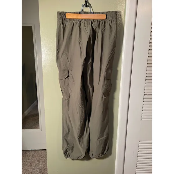 Mondetta Women's Size Medium High-Rise Cargo Pants Olive Green Athletic Outdoor - Image 6