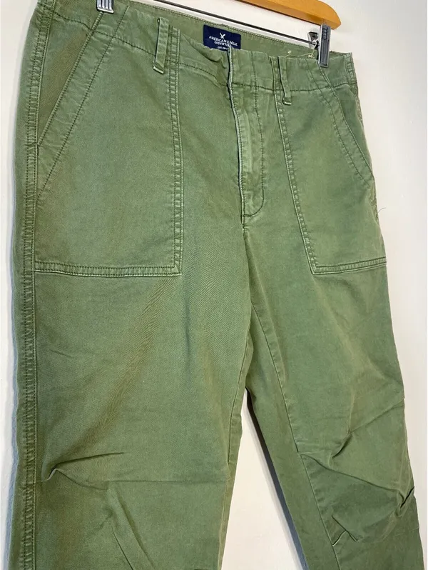 American Eagle Green Utility CargoJogger Gorpcore Indie Sz 4 - Image 3