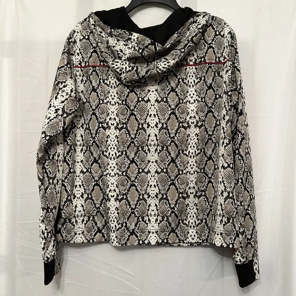 ALALA Women's Size XS Red Snake Print 1/4‎ Zip Windbreaker Jacket Athleisure NWT - Image 4