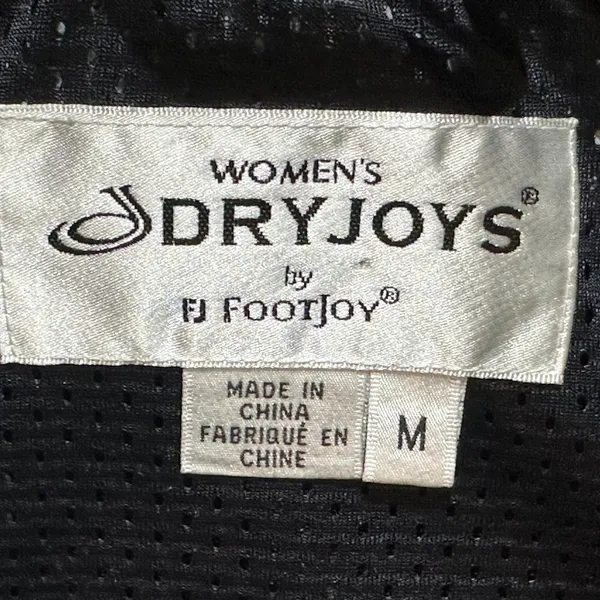 Women's DryJoys by FootJoy Vented Navy Rain Jacket Size Medium Golf‎ Windbreaker - Image 8