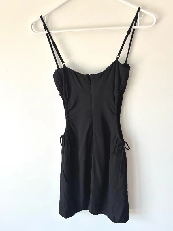 Princess Polly Hazel Cut Out Mini Dress Black Ruched Lace Bodice Whimsigoth - Image 12