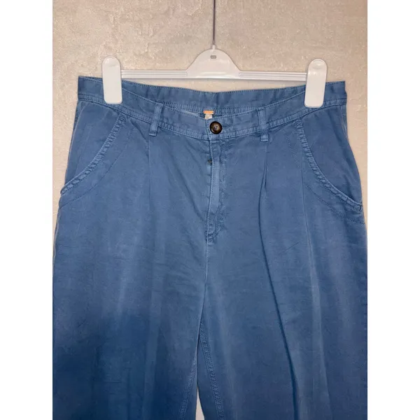 Free People Cya Later Skate Trouser coastal Blue Pleated Baggy Slouchy Pants 12 - Image 3