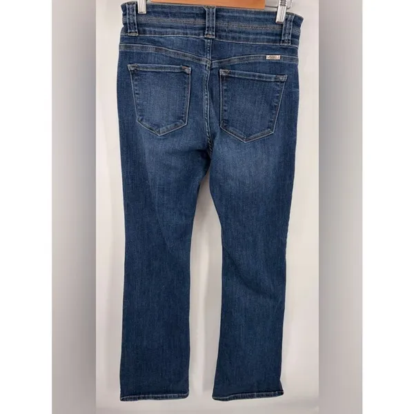 KanCan Estilo bootcut stretch dark wash double button high waist jean women’s 28 - Image 4