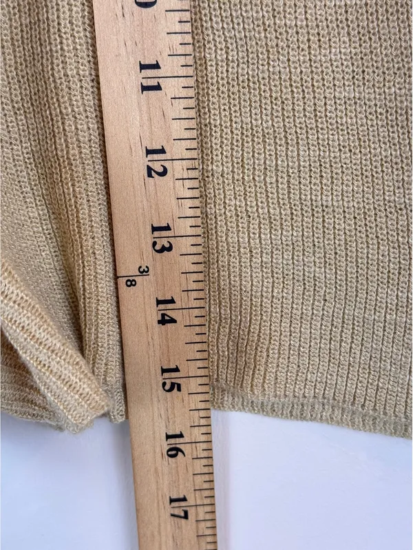 Free People FP Beach Malibu Knit Shorts Beige XS High Rise Coastal Boho - Image 7