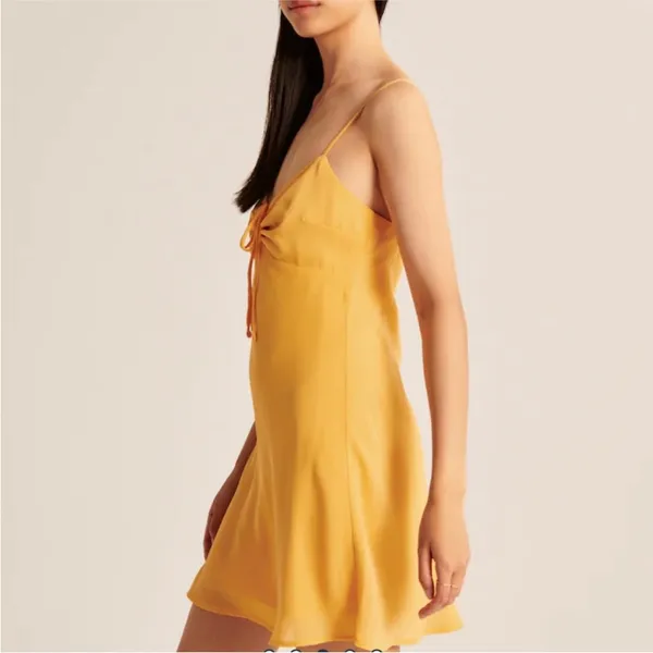 Abercrombie & Fitch Cinch Front Mini Slip Dress - Image 3