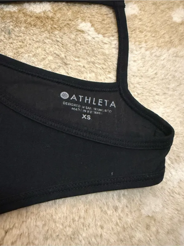 Athleta Essence Tie Back Tank in black women’s size XS - Image 6