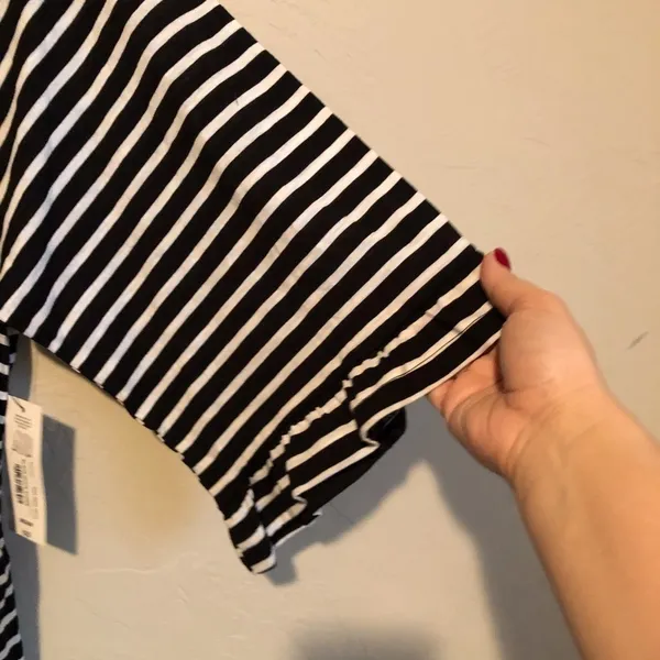 NWT ANA Black/White Striped‎ Top - Image 2