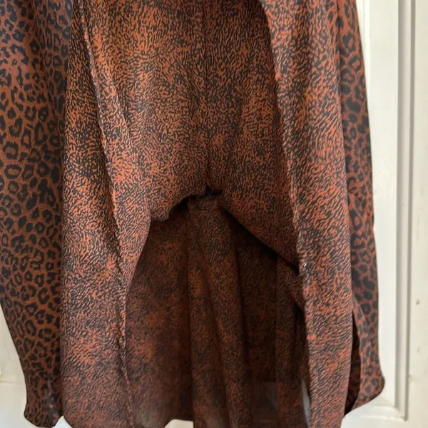 Carole Little Dresses Womens‎ Animal Print Short Sleeve Midi Dress Size 8 - Image 5