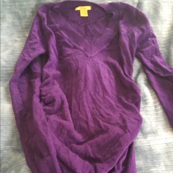Purple ruched sweater Size M - Image 2