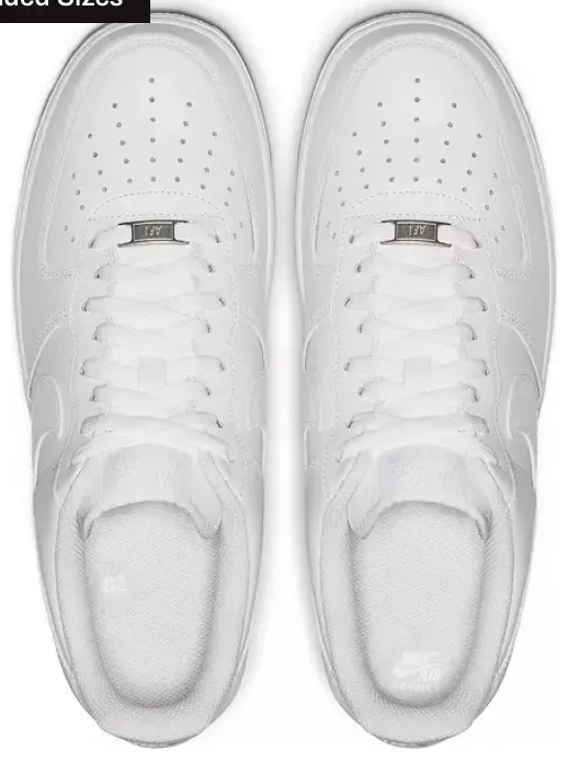 Nike White Air Force size 8 - Image 2