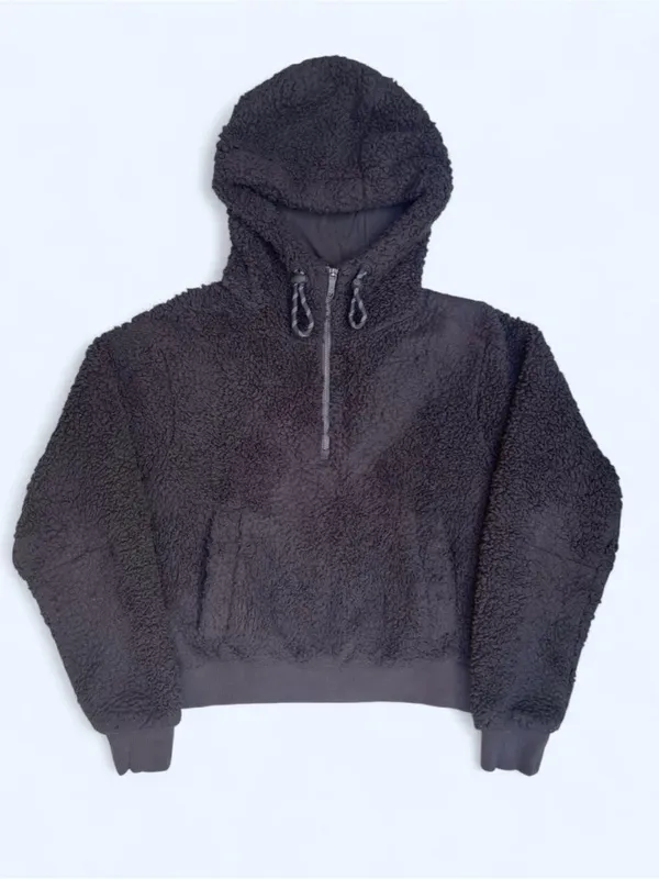 Lululemon Oh So Sherpa Half Zip Sweatshirt black minimalist cozy cabin outdoor 6 - Image 4