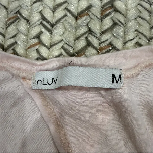 inLUV Pink Oversized Tie Back Muscle Tank - Image 5