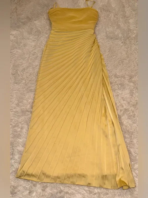 NEW Dress The Population Kinley Accordion Pleat Strapless Evening Gown Sz XXL - Image 5