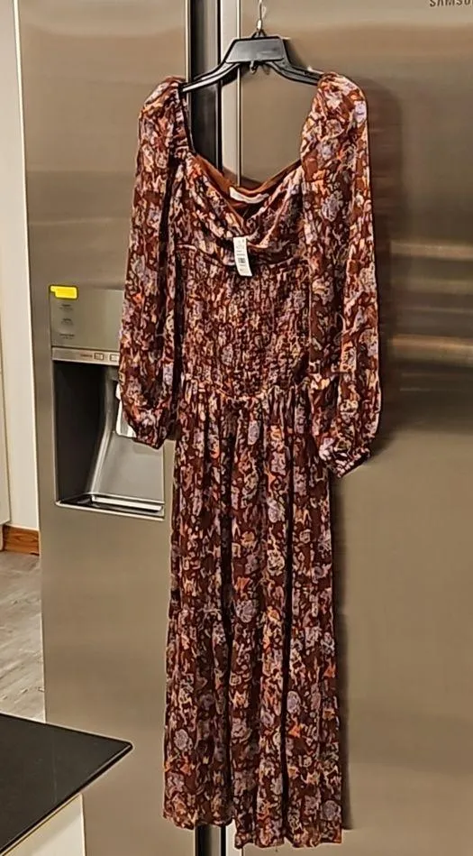 💕ASTR💕 Arlette Floral Sweetheart Long Sleeve Maxi Dress Floral Print Small NWT - Image 11