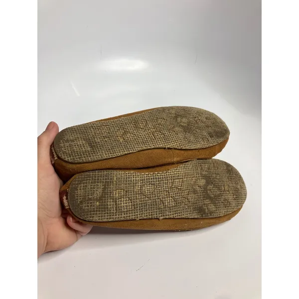 Reef Winter Drift Moccasins Womens 7 Brown Excellent Suede Fringe Southwestern - Image 7