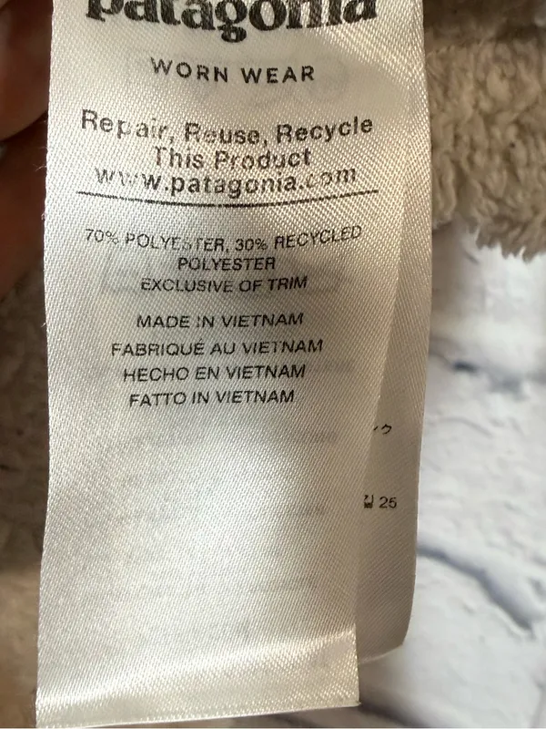 Patagonia Los Gatos Quarter -Zip Fleece Pullover in Cream, Large - Image 5