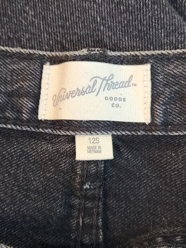Universal Threads Womens Black 90s Baggy Jeans Size 12 Short - Image 9