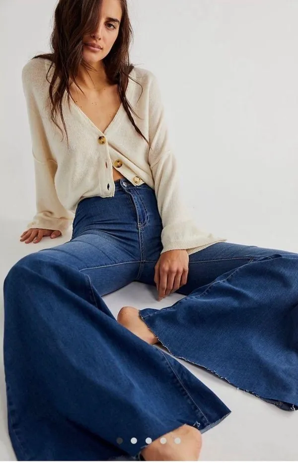 Free People Just Float On Flare Jeans - Image 2