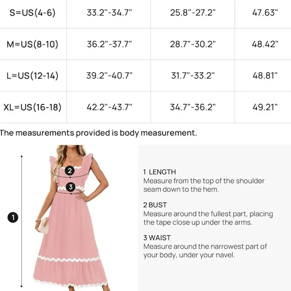 Zesica Spaghetti Straps Sleeveless Backless Smocked Lace Midi Dress Nwt - Image 4