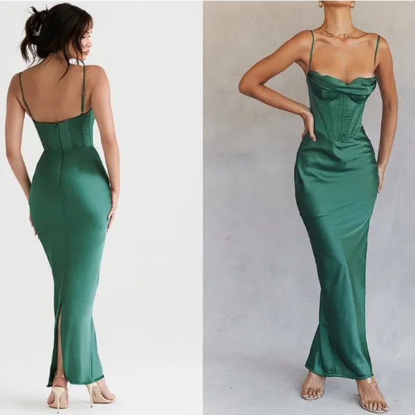 House of CB 'Charmaine' Forest Corset Maxi Dress NWOT size XS‎ - Image 2